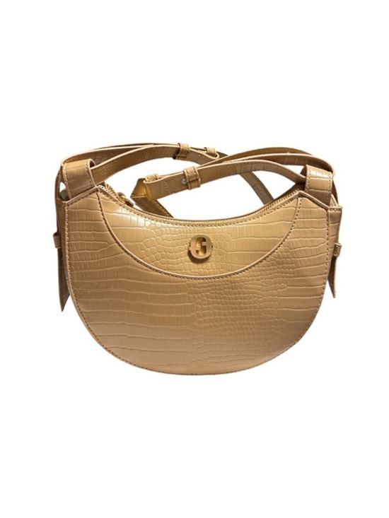 Time and Tru Handbags - Time and Tru Olivia Mocha Spanish Crossbody Bag with Gold Hardware